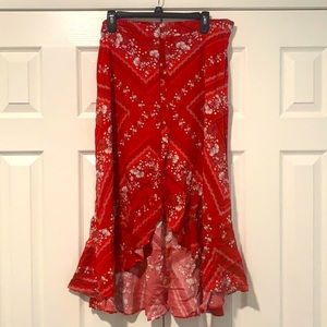 Red skirt US size 14